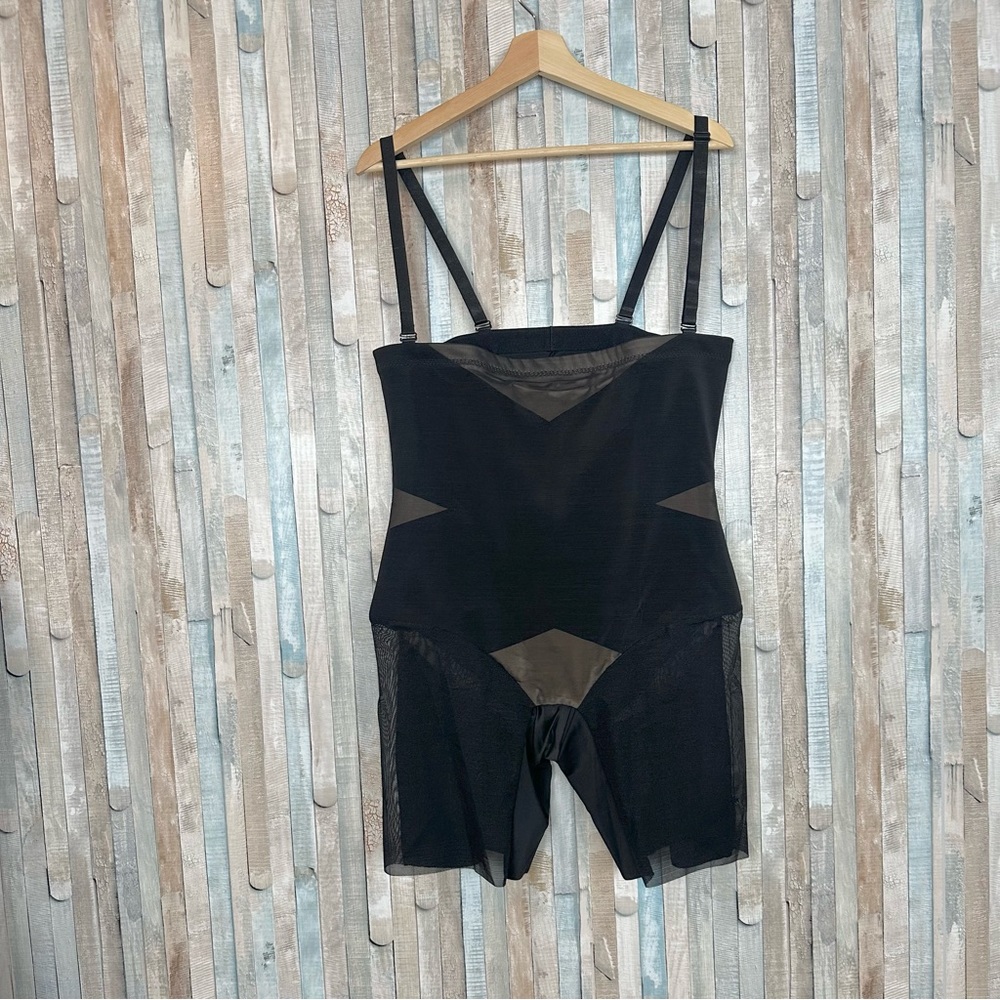 New Honeylove 3X Black Runway Mesh Superpower Short Sculpting Shapewear